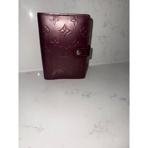 Louis Vuitton Monogram Vernis Small Agenda Cover, 150th Anniversary, Wine Red